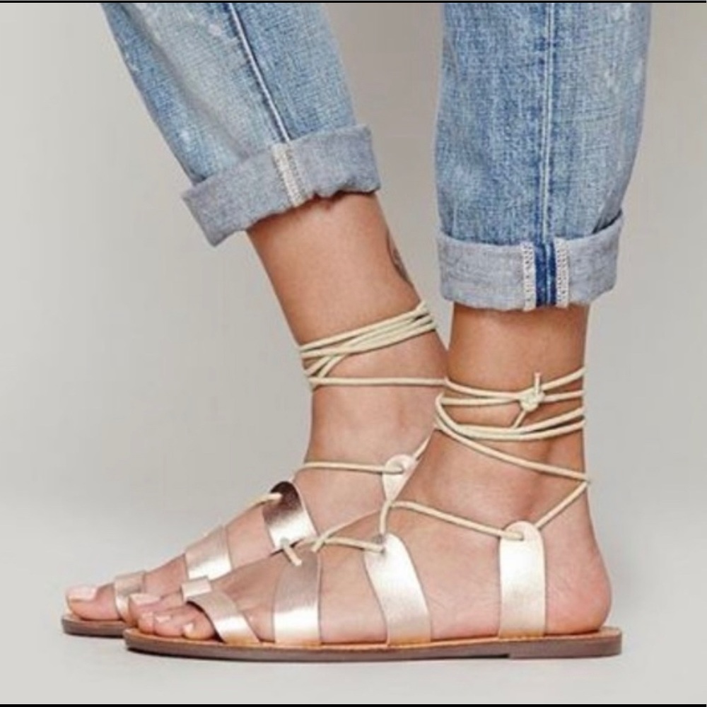 Free people faryl robin Maddie tie up sandals